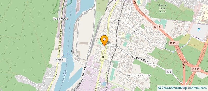 localisation de l'entreprise AMICALE LAIQUE DE PETIT COURONNE  PETIT-COURONNE