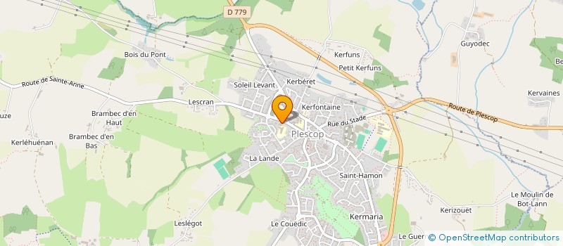 localisation de l'entreprise AMICALE LAIQUE DE PLESCOP  PLESCOP