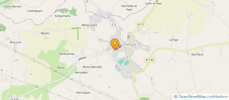 localisation de l'entreprise AMICALE LAIQUE DE PLUMERGAT à PLUMERGAT