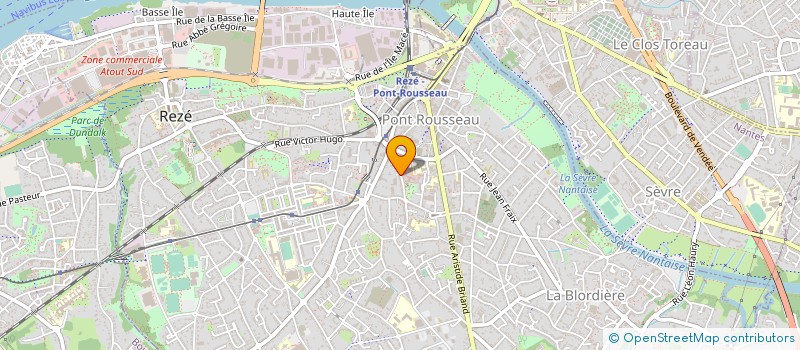 localisation de l'entreprise AMICALE LAIQUE DE PONT ROUSSEAU à REZE
