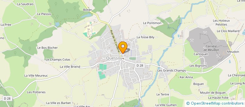 localisation de l'entreprise AMICALE LAIQUE DE QUESSOY  QUESSOY