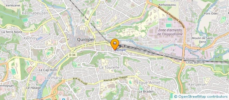 localisation de l'entreprise AMICALE LAIQUE DE QUIMPER à QUIMPER