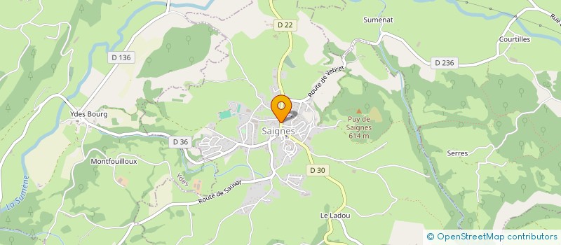 localisation de l'entreprise AMICALE LAIQUE DE SAIGNES à SAIGNES