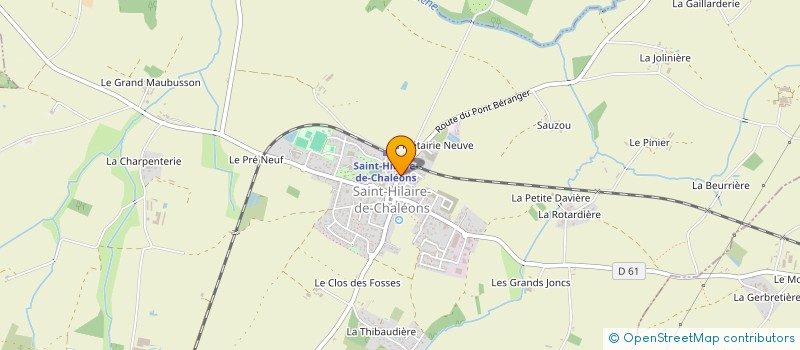 localisation de l'entreprise AMICALE LAIQUE DE SAINT HILAIRE DE CHALEONS à SAINT-HILAIRE-DE-CHALEONS