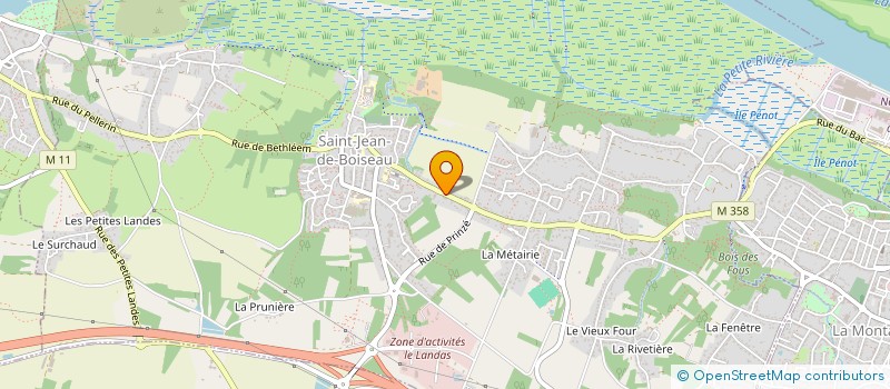 localisation de l'entreprise AMICALE LAIQUE DE SAINT JEAN DE BOISEAU  SAINT-JEAN-DE-BOISEAU