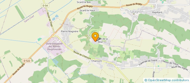 localisation de l'entreprise AMICALE LAIQUE DE SALAGNON  SAINT-CHEF