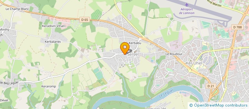 localisation de l'entreprise AMICALE LAIQUE DE SERVEL à LANNION