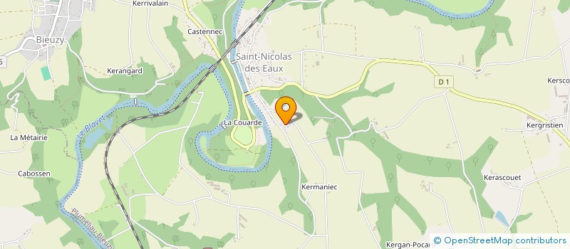 localisation de l'entreprise AMICALE LAIQUE DE TALVERN MENEZE  PLUMELIAU-BIEUZY