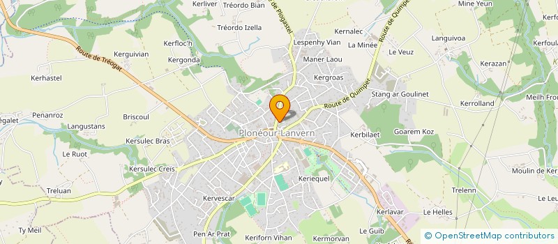 localisation de l'entreprise AMICALE LAIQUE DE TENNIS DE TABLE  PLONEOUR-LANVERN