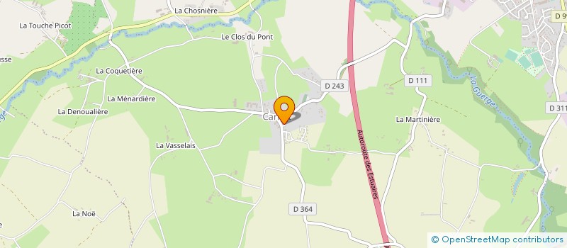 localisation de l'entreprise AMICALE LAIQUE DE TERREGATTEET DU BEUVRON  SAINT-AUBIN-DE-TERREGATTE