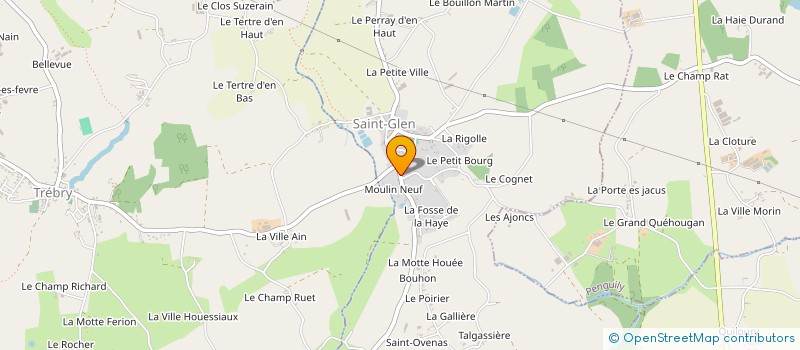 localisation de l'entreprise AMICALE LAIQUE DE TREBRY  TREBRY