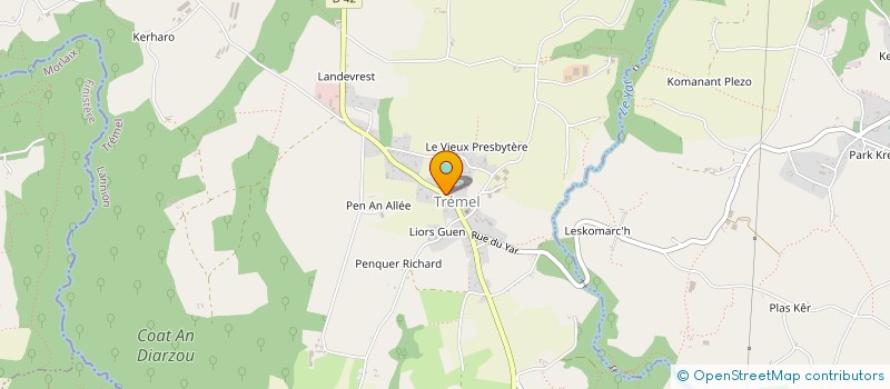 localisation de l'entreprise AMICALE LAIQUE DE TREMEL  TREMEL