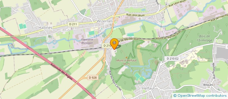 localisation de l'entreprise AMICALE LAIQUE DE WIZERNES (ALW)  WIZERNES