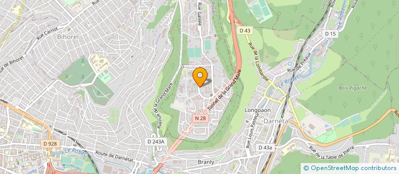 localisation de l'entreprise AMICALE LAIQUE DEBUSSY  ROUEN