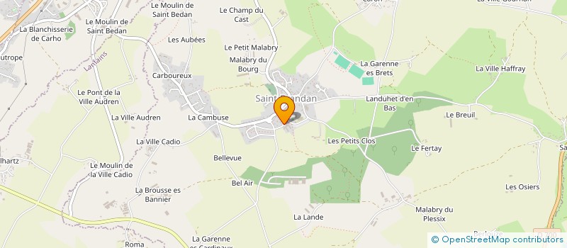 localisation de l'entreprise AMICALE LAIQUE DES ANCIENS ELEVES ET AMIS DES ECOLES PUBLIQUES DE SAINT-BRANDAN  SAINT-BRANDAN