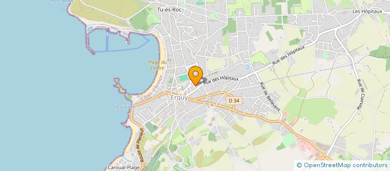 localisation de l'entreprise AMICALE LAIQUE DES ECOLES PUBLIQUES  ERQUY