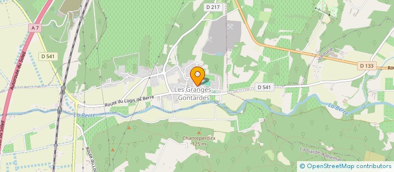 localisation de l'entreprise AMICALE LAIQUE DES GRANGES-GONTARDES  LES GRANGES-GONTARDES