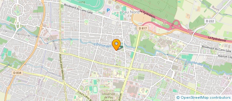 localisation de l'entreprise AMICALE LAIQUE DES LILAS à PAU