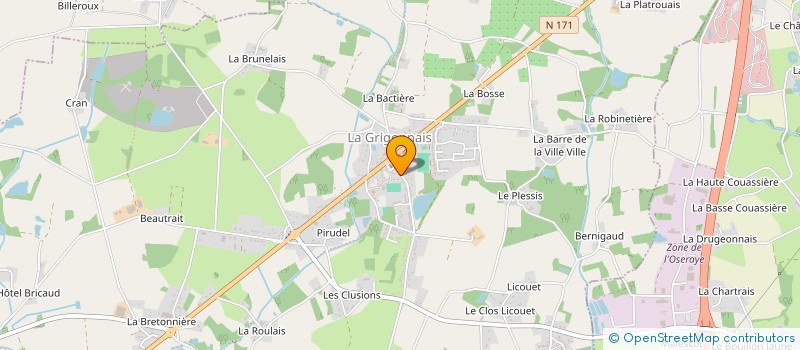 localisation de l'entreprise AMICALE LAIQUE DES MARRONNIERS DE LA GRIGONNAIS à LA GRIGONNAIS