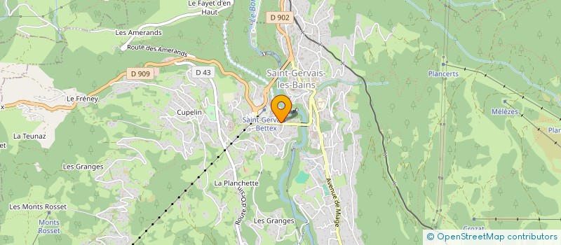 localisation de l'entreprise AMICALE LAIQUE DES PETITES ECOLIERS ST GERVAIS BOURG à SAINT-GERVAIS-LES-BAINS