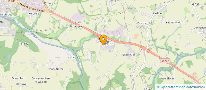 localisation de l'entreprise AMICALE LAIQUE DES RETRAITES DE BUHULIEN  LANNION