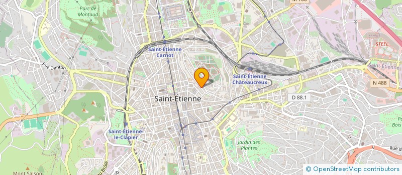 localisation de l'entreprise AMICALE LAIQUE DU CRET DE ROCH à SAINT-ETIENNE