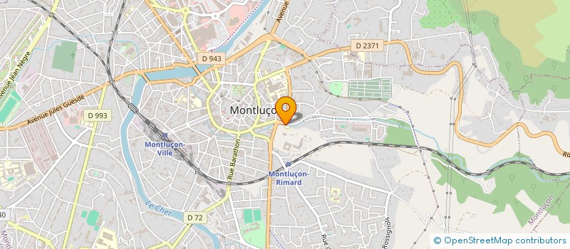 localisation de l'entreprise AMICALE LAIQUE DU DIENAT à MONTLUCON