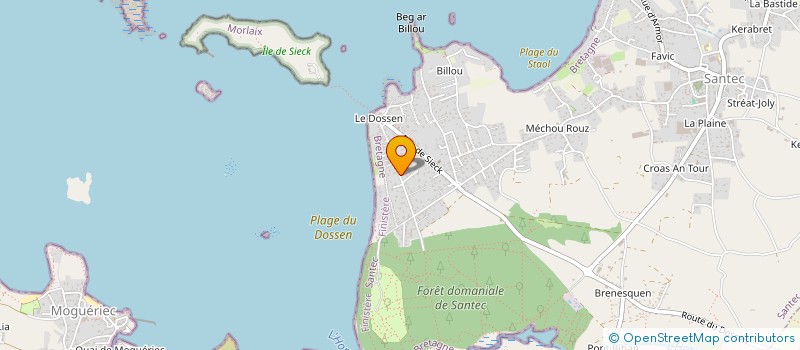 localisation de l'entreprise AMICALE LAIQUE DU DOSSEN à SANTEC