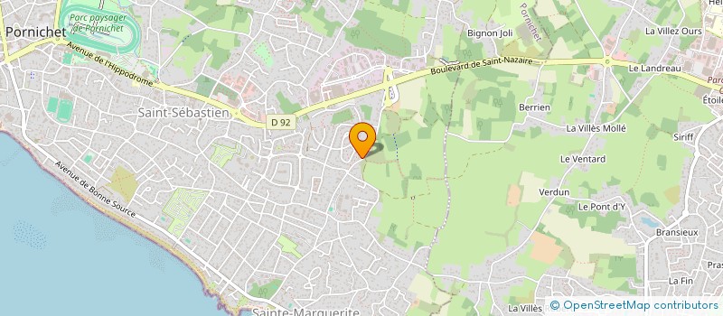 localisation de l'entreprise AMICALE LAIQUE DU POULIGOU  PORNICHET