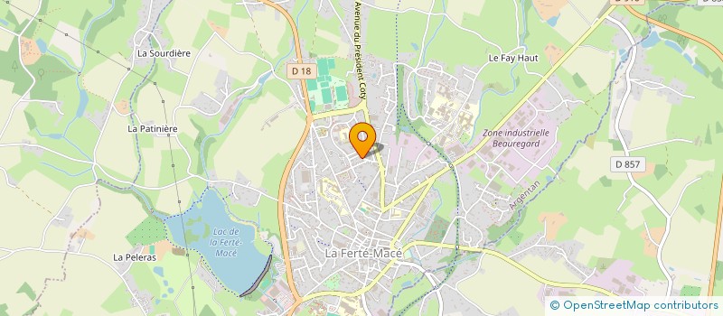 localisation de l'entreprise AMICALE LAIQUE DU TENNIS DE TABLE à LA FERTE MACE