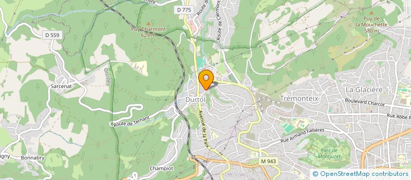 localisation de l'entreprise AMICALE LAIQUE DURTOL FOYER JEUNE  DURTOL