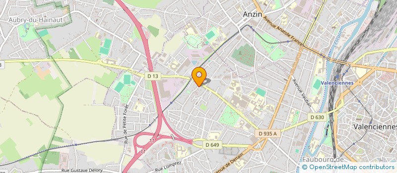 localisation de l'entreprise AMICALE LAIQUE ELEVES ST WAAST DUTEMPLE  VALENCIENNES