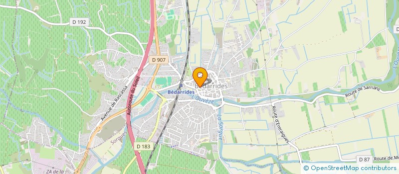 localisation de l'entreprise AMICALE LAIQUE ET FOYER DE JEUNES ET DE LA CULTURE  BEDARRIDES