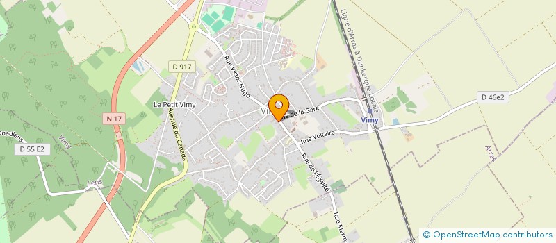 localisation de l'entreprise AMICALE LAIQUE FJEP à VIMY