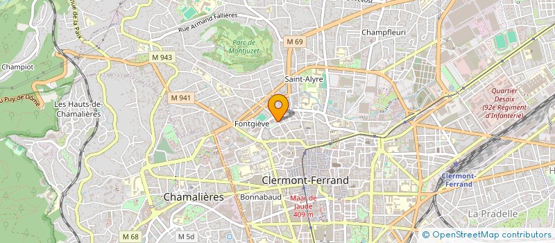 localisation de l'entreprise AMICALE LAIQUE FONTGIEVE  CLERMONT-FERRAND