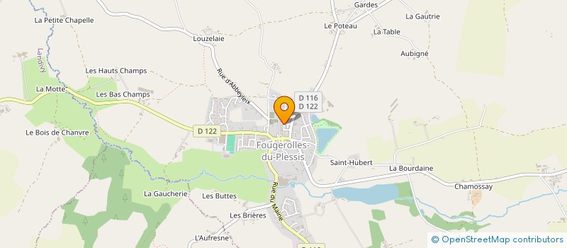 localisation de l'entreprise AMICALE LAIQUE FOUGEROLLAISE à FOUGEROLLES-DU-PLESSIS