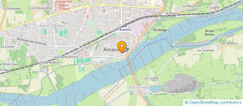 localisation de l'entreprise AMICALE LAIQUE FOYER CULTUREL  ANCENIS-SAINT-GEREON