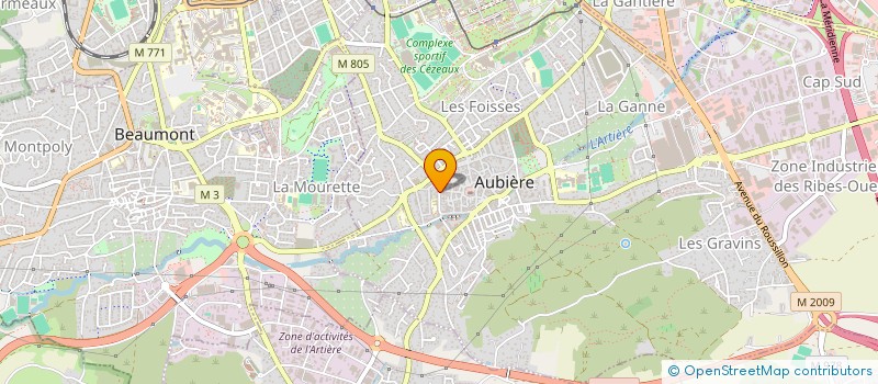 localisation de l'entreprise AMICALE LAIQUE FOYER DE JEUNES à AUBIERE