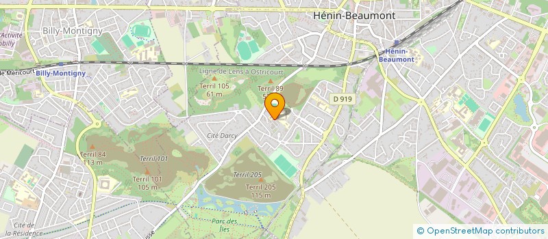 localisation de l'entreprise AMICALE LAIQUE FOYER DES JEUNES ET D EDUCATION POPULAIRE  HENIN-BEAUMONT