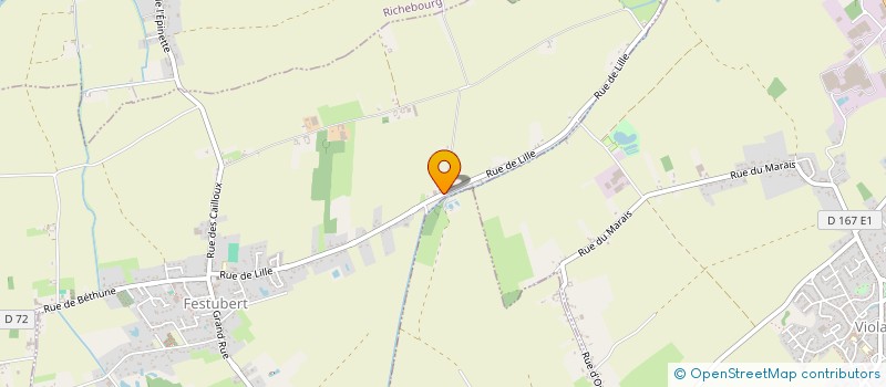 localisation de l'entreprise AMICALE LAIQUE FOYER JEUNES & EDUCA POP  FESTUBERT