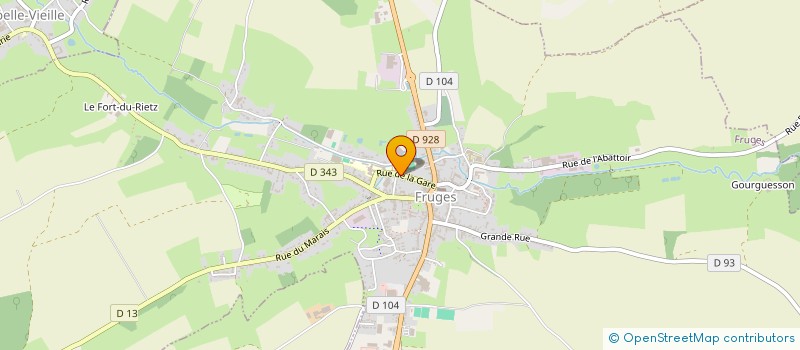 localisation de l'entreprise AMICALE LAIQUE FRUGEOISE  FRUGES