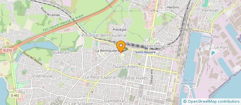 localisation de l'entreprise AMICALE LAIQUE GAMBETTA  SAINT-NAZAIRE