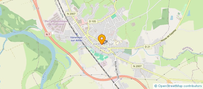 localisation de l'entreprise AMICALE LAIQUE GEORGE SAND  VARENNES-SUR-ALLIER