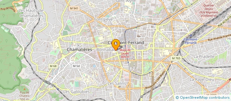 localisation de l'entreprise AMICALE LAIQUE GROUPE SCOL NESTOR PERRET  CLERMONT-FERRAND