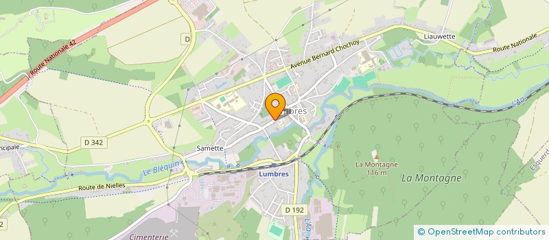 localisation de l'entreprise AMICALE LAIQUE JEAN MACE  LUMBRES