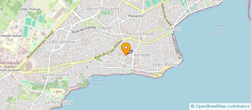 localisation de l'entreprise AMICALE LAIQUE JEAN ZAY  SAINT-NAZAIRE