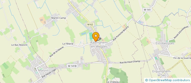 localisation de l'entreprise AMICALE LAIQUE LA COOPERATIVE  RADINGHEM-EN-WEPPES