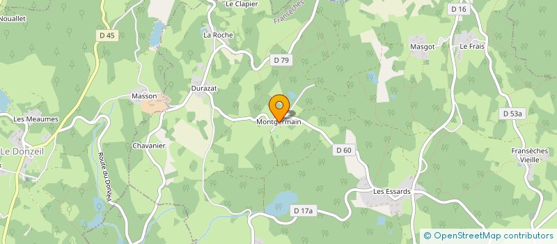 localisation de l'entreprise AMICALE LAIQUE LE DONZEIL  LE DONZEIL