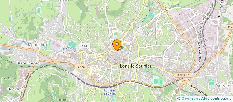 localisation de l'entreprise AMICALE LAIQUE LEDONIENNE à LONS-LE-SAUNIER