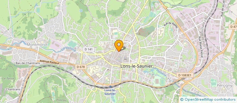 localisation de l'entreprise AMICALE LAIQUE LEDONIENNE JURA BASKET à LONS-LE-SAUNIER